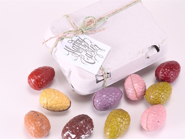 Kwartelei doosje met 6 bonboneitjes